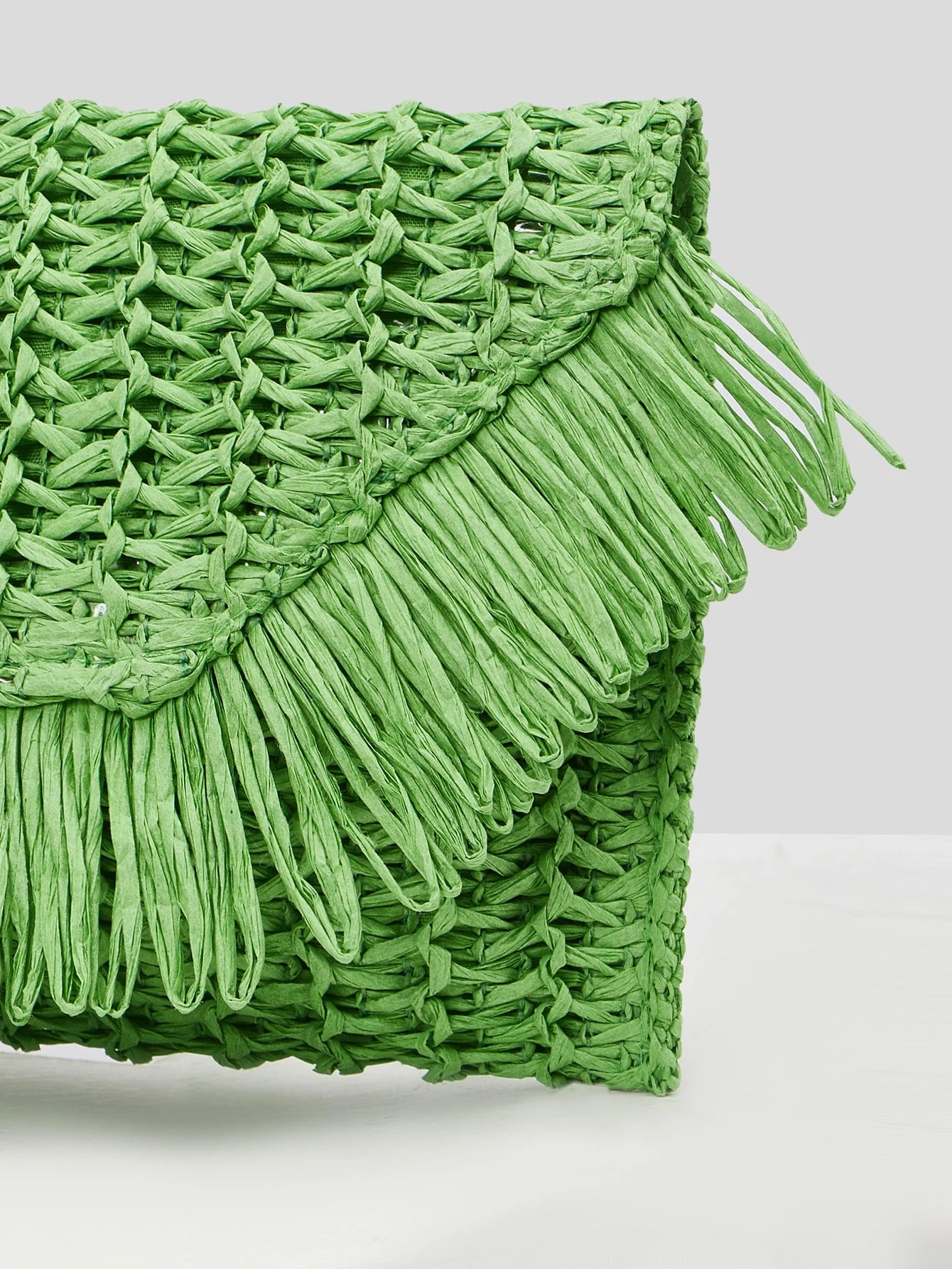  Bolsa de Mão Clutch de Metal com Design de Borla Estilo Boêmio 