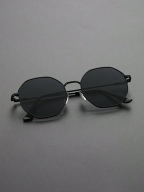  Óculos de Sol Feminino Mavi com Proteção UV de Moldura Geométrica 