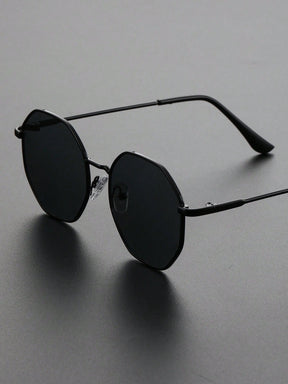  Óculos de Sol Feminino Mavi com Proteção UV de Moldura Geométrica 