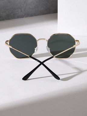  Óculos de Sol Feminino Mavi com Proteção UV de Moldura Geométrica 