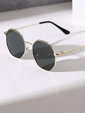  Óculos de Sol Feminino Mavi com Proteção UV de Moldura Geométrica 