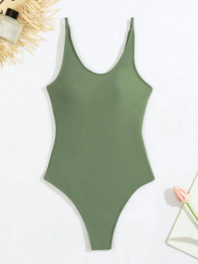 Maiô Feminino  Com Decote Redondo E Ajuste Perfeito