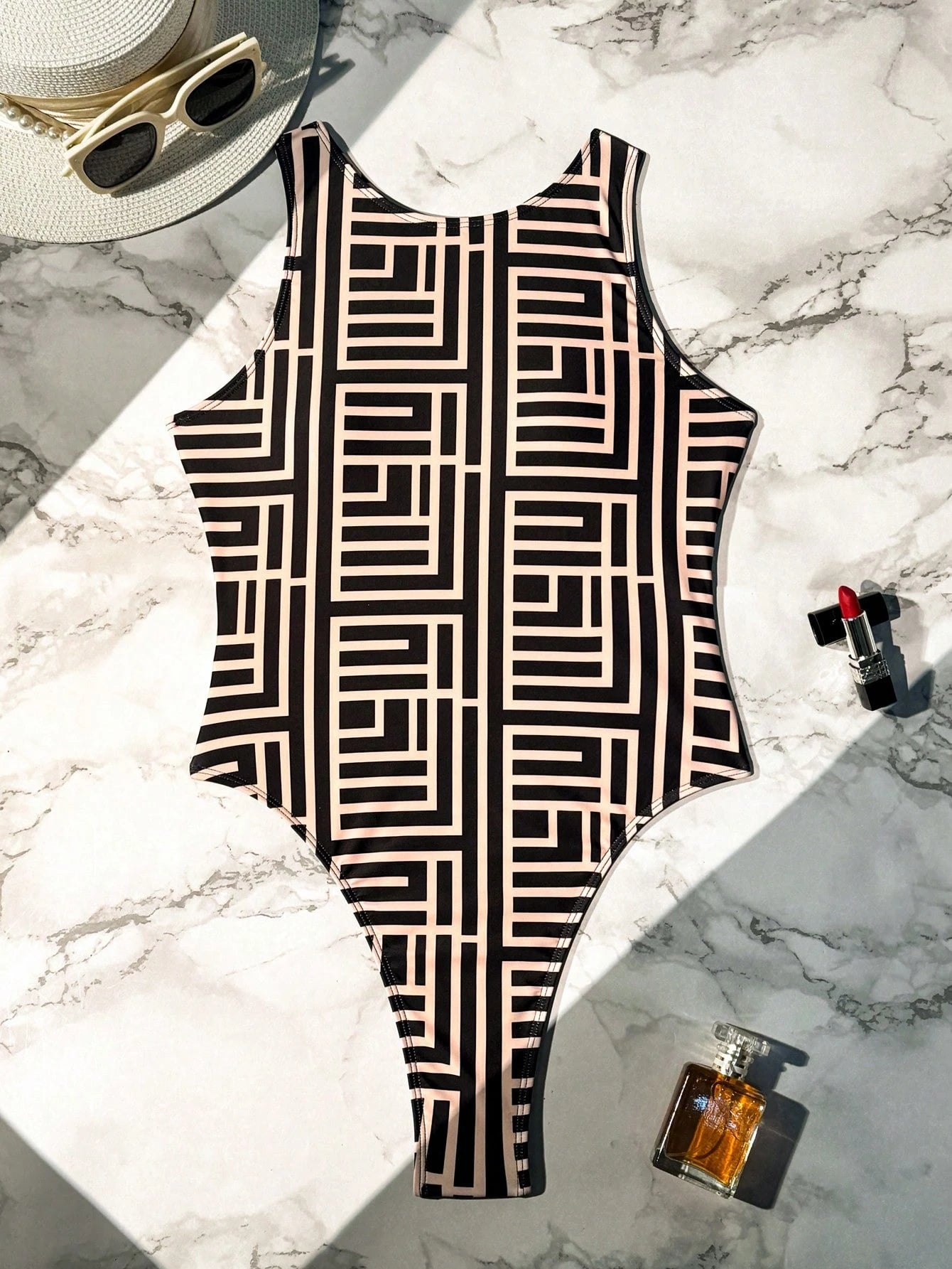 Maiô Feminino Lívia Geométrico Estampado 