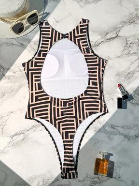 Maiô Feminino Lívia Geométrico Estampado 