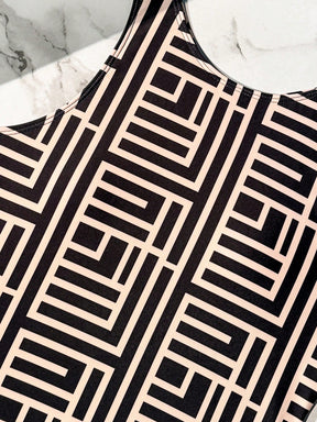 Maiô Feminino Lívia Geométrico Estampado 