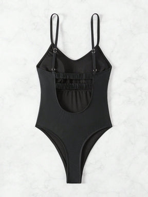  Maiô Feminino Mariana Monobloco Recortado nas Costas, Verão