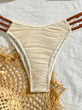  Conjunto de Maiô Bikini Nicole Sensual com Franzidos de 