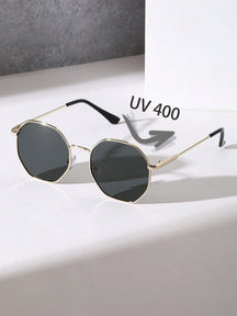  Óculos de Sol Feminino Mavi com Proteção UV de Moldura Geométrica 