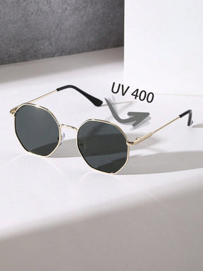  Óculos de Sol Feminino Mavi com Proteção UV de Moldura Geométrica 