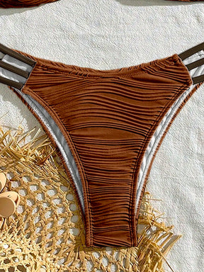  Conjunto de Maiô Bikini Nicole Sensual com Franzidos de 