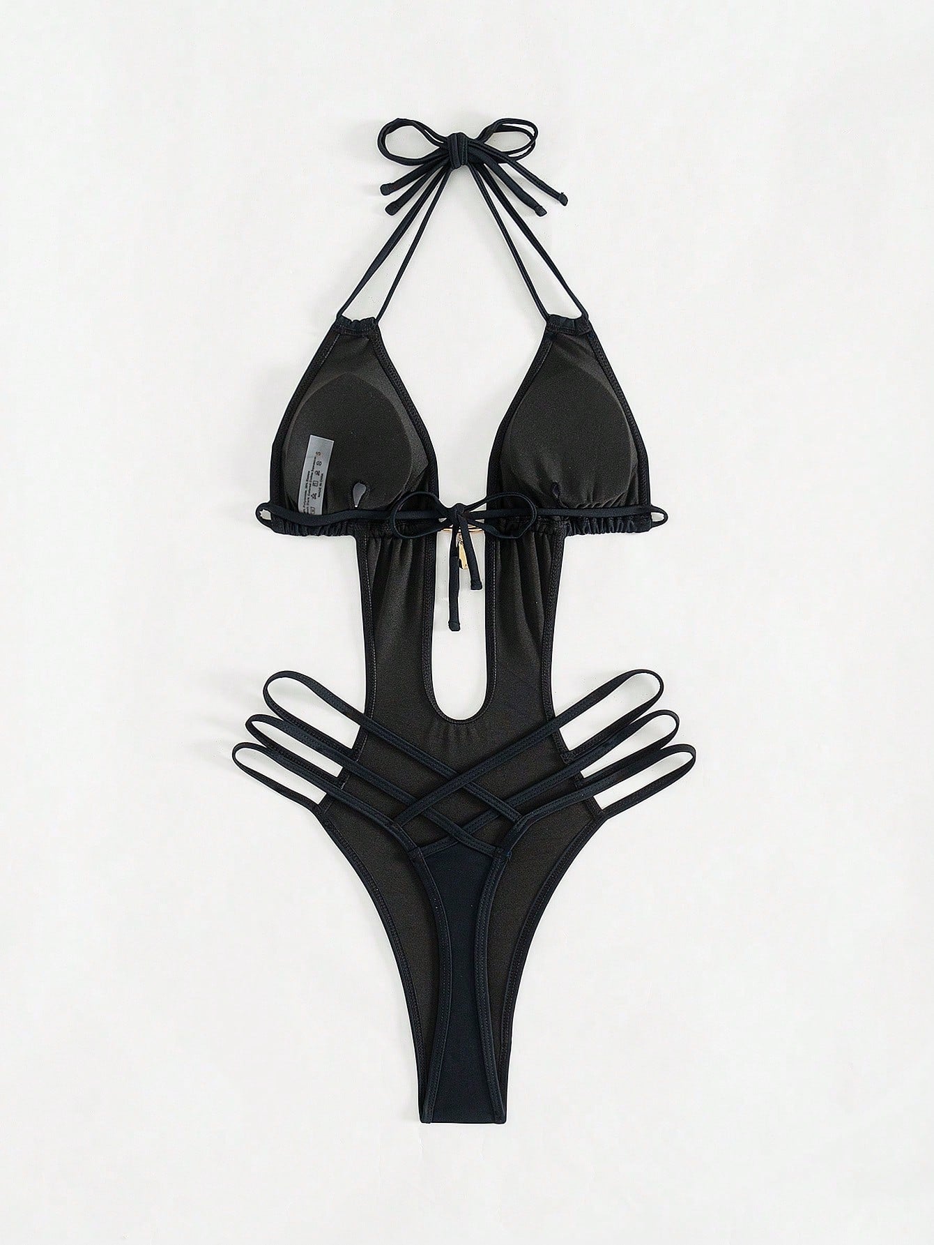 Maiô Feminino Decotado e Costas Vazadas