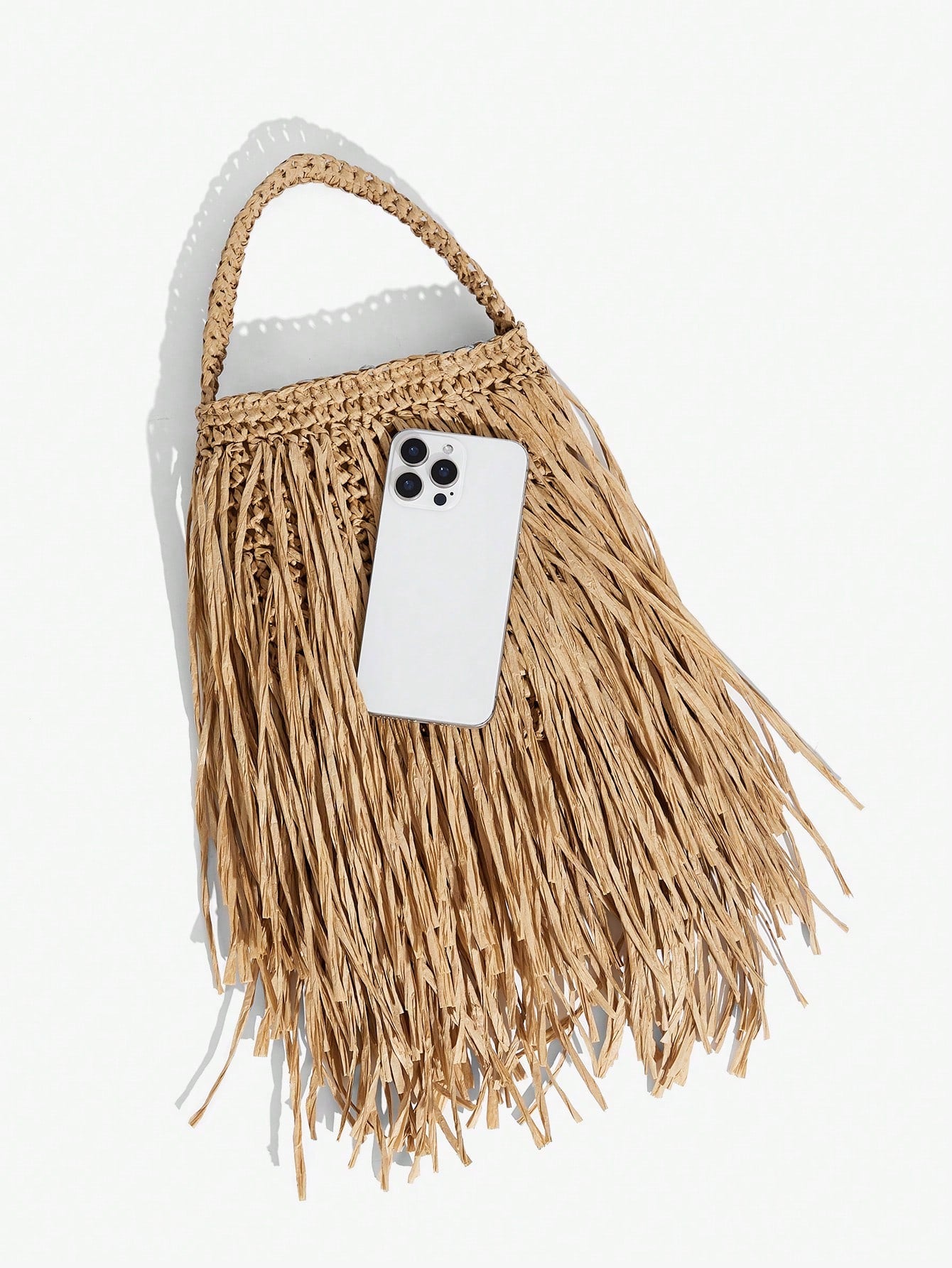  Bolsas de Alça Superior para Simples, Elegante, Versátil, Palha