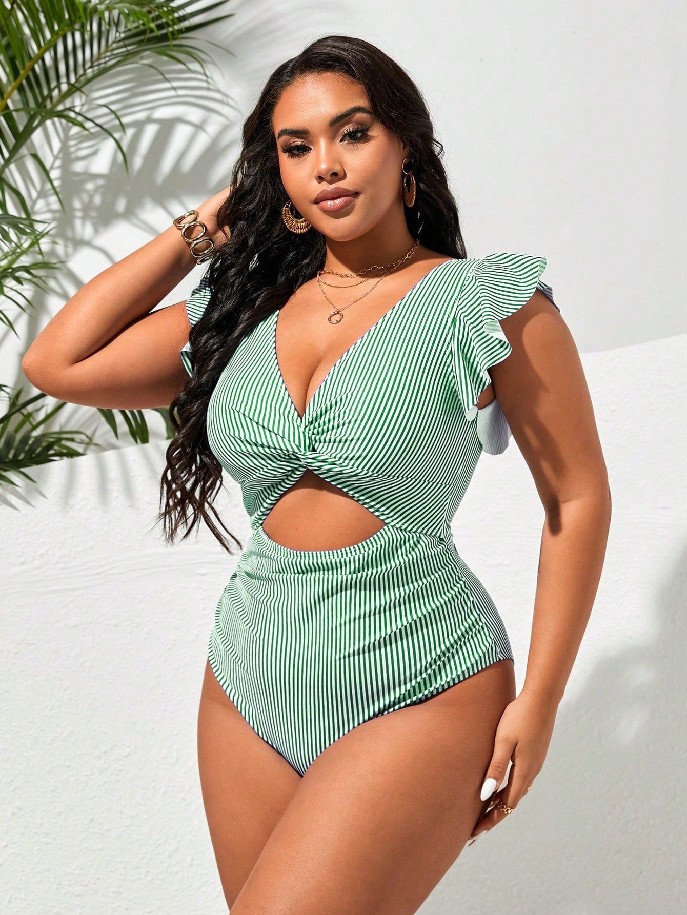 Maiô Feminino Plus Size Navie