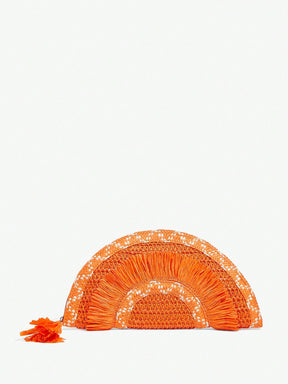 Bolsa de Embreagem Estilo Boho Feminina com Desenho de Franjas