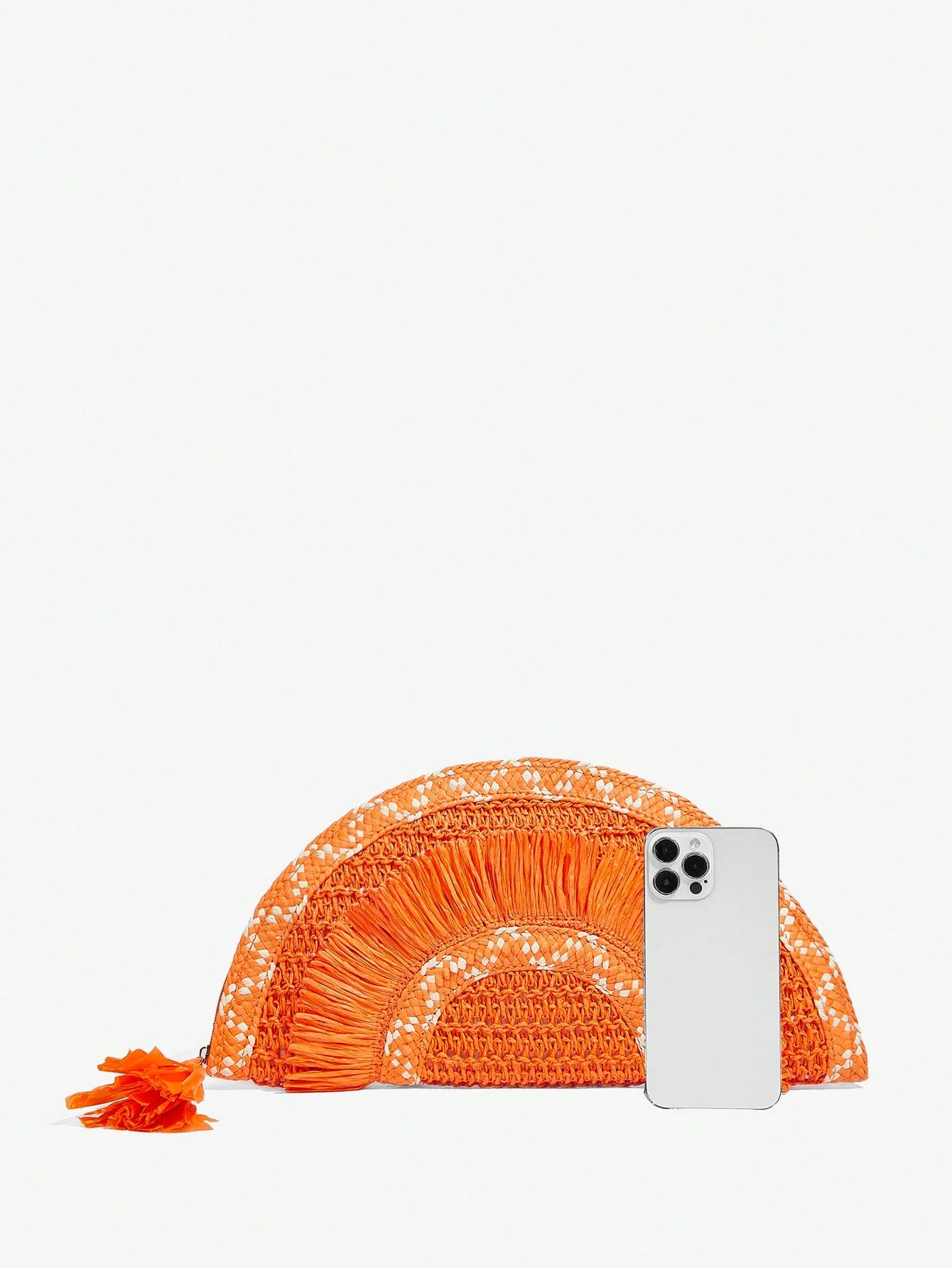 Bolsa de Embreagem Estilo Boho Feminina com Desenho de Franjas