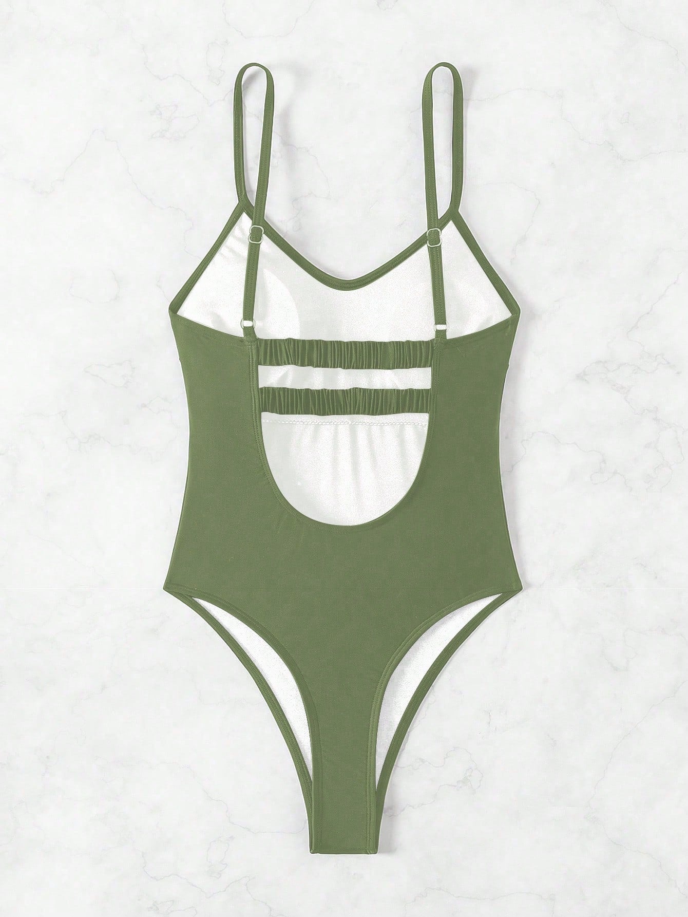  Maiô Feminino Mariana Monobloco Recortado nas Costas, Verão