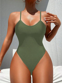  Maiô Feminino Mariana Monobloco Recortado nas Costas, Verão