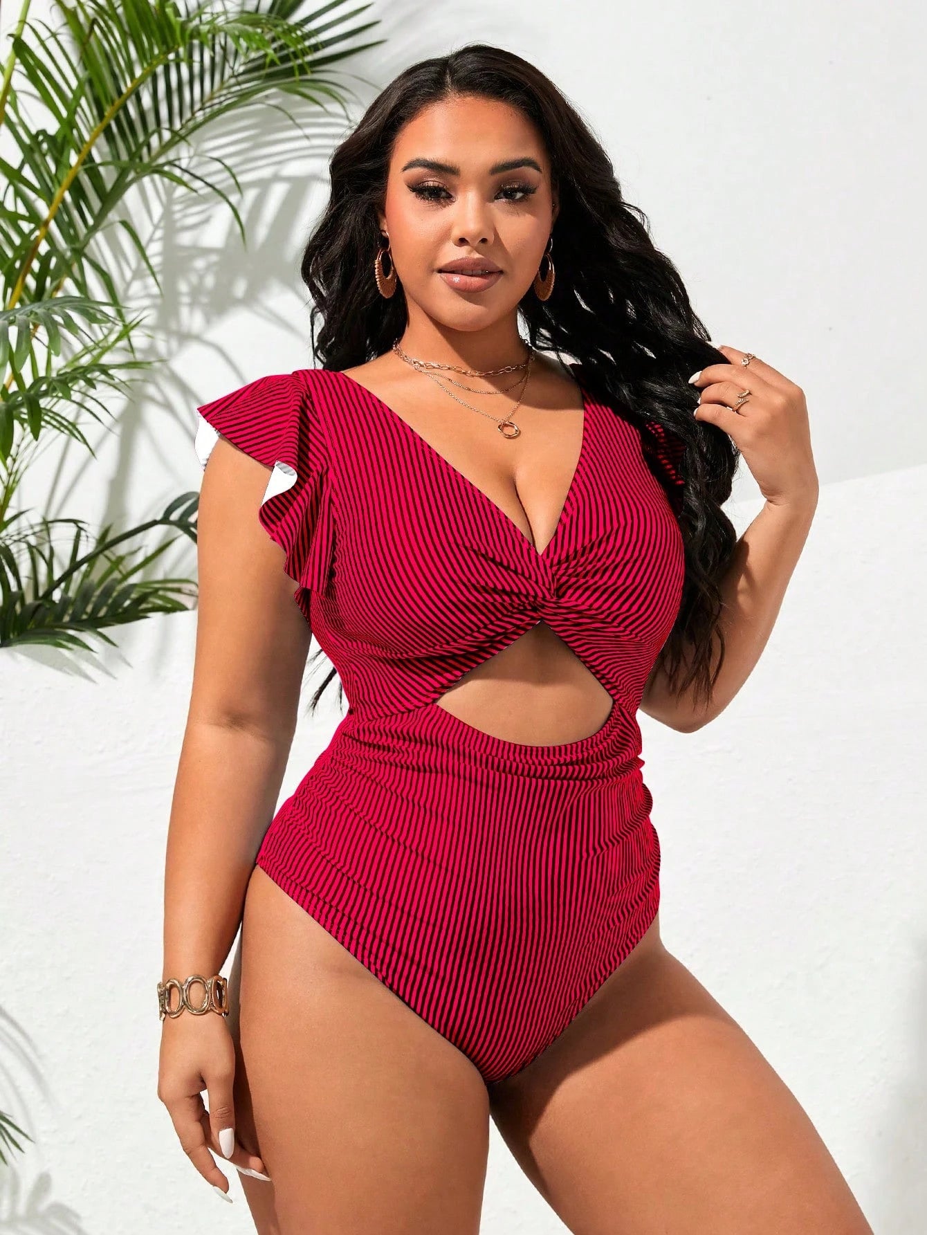 Maiô Feminino Plus Size Navie