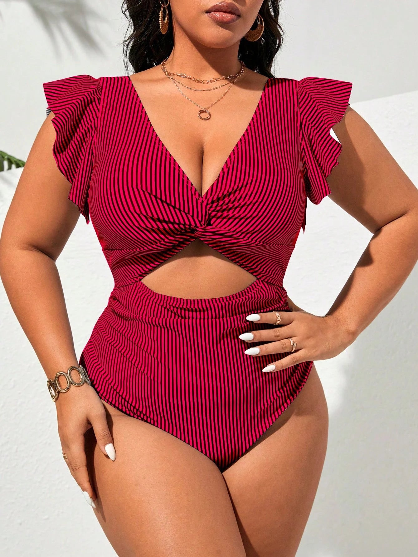 Maiô Feminino Plus Size Navie