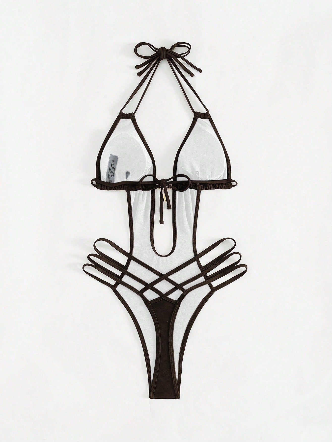 Maiô Feminino Decotado e Costas Vazadas