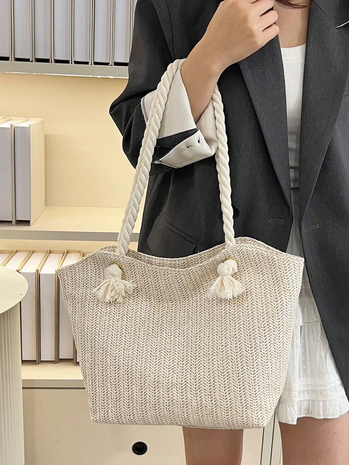 Bolsa de Ombro Multifuncional de Estilo Bolsa de Tote Grande 