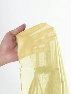 Saída d Praia Ombre Cintura Com Cordão Manga De Asa De Morcego Malha Quimono