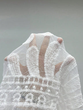 Saída de Praia Quimono Capa Transparente com Estampa Floral de Resort 