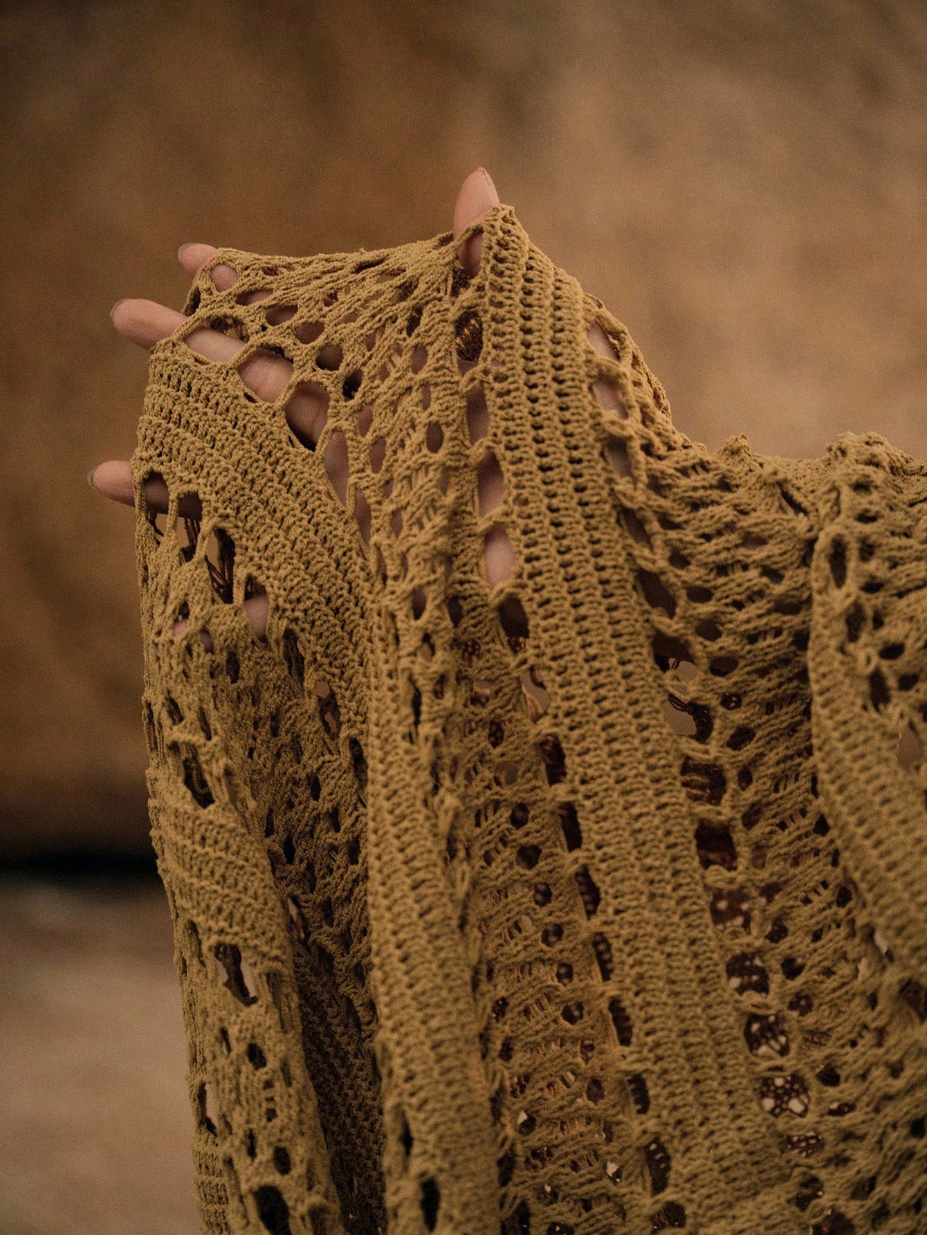 Saída de praia de crochê Gelie