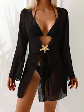 Saída de Praia Basics Kimono de Proteção Solar