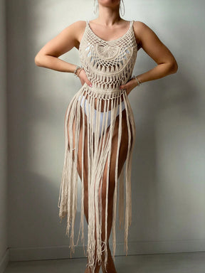 Saida de praia de crochê Helia