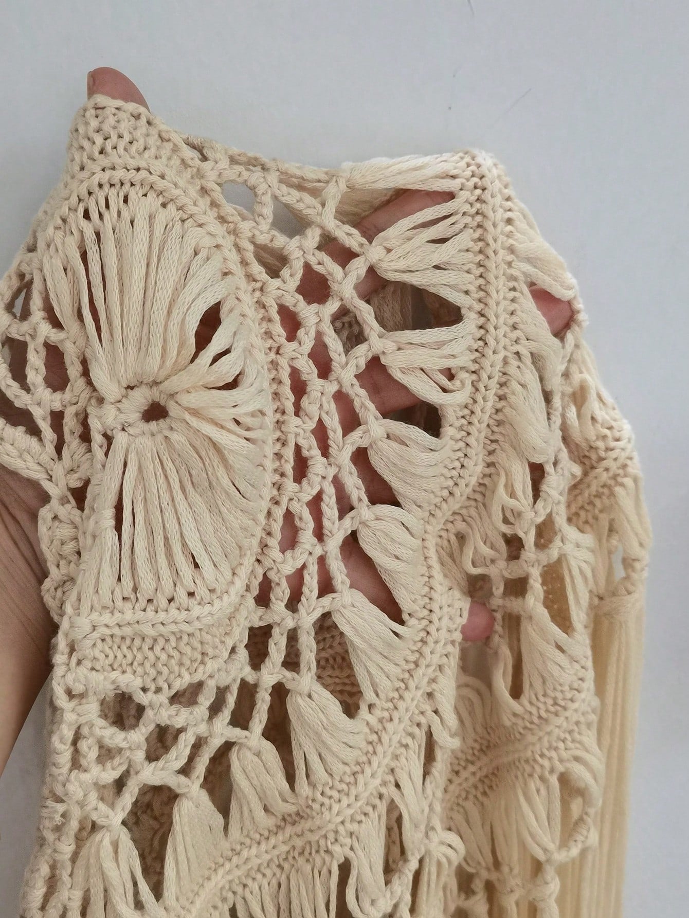 Saida de praia de crochê Helia