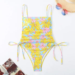 CHICHIC Plantas Tropicais Paisley Impressão Maiô de Uma Peça Mulheres Controle de Barriga Sexy Beachwear Vintage Maiô Swimwear 2025